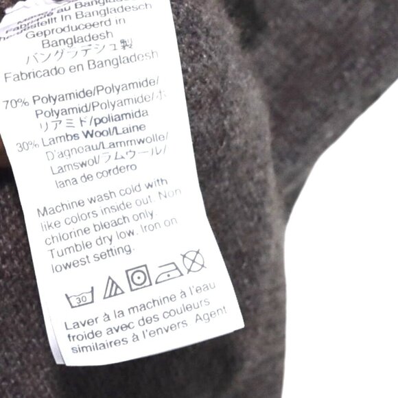 J.Crew Wool Blend Shawl Collar Sweater Men's Large Brown Cozy Minimalist Preppy - Picture 9 of 9